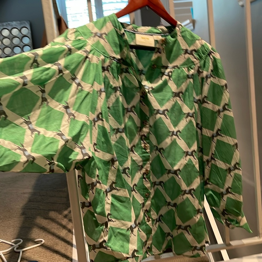 Voluminous Anthropologie blouse.